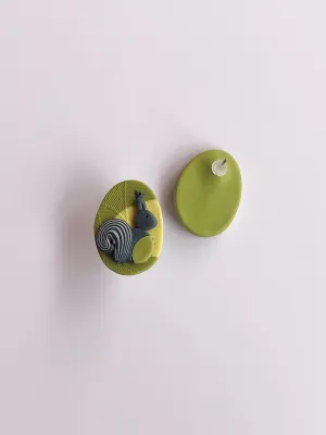 PIXIE zöld bedugós fülbevaló