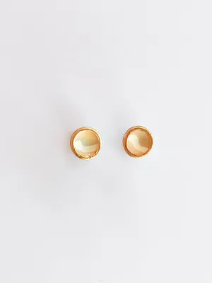 STRATA sárga és arany bedugós fülbevaló