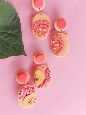 SWITCH 2 oldalas gyümölcsös fülbevaló