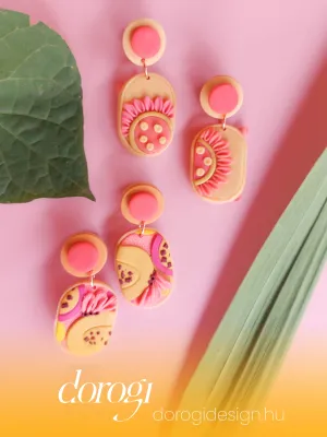 SWITCH 2 oldalas gyümölcsös fülbevaló