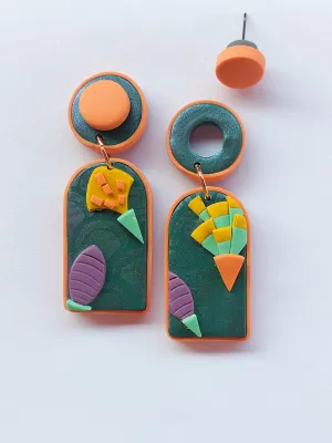 SWITCH 2 oldalas art deco fülbevaló