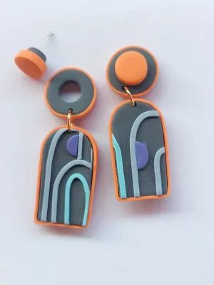 SWITCH 2 oldalas art deco fülbevaló