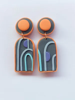 SWITCH 2 oldalas art deco fülbevaló