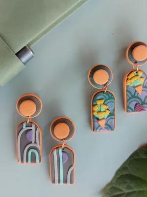 SWITCH 2 oldalas art deco fülbevaló