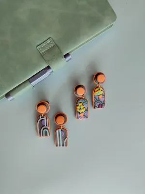 SWITCH 2 oldalas art deco fülbevaló