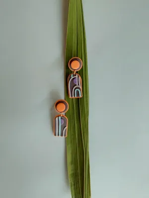 SWITCH 2 oldalas art deco fülbevaló