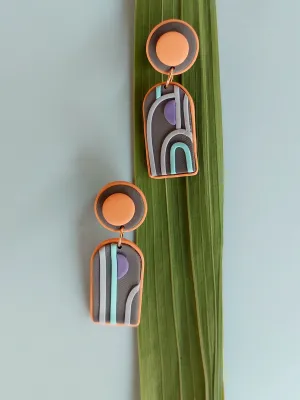 SWITCH 2 oldalas art deco fülbevaló