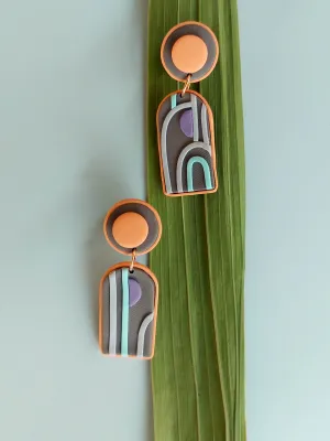 SWITCH 2 oldalas art deco fülbevaló