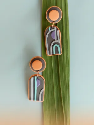 SWITCH 2 oldalas art deco fülbevaló