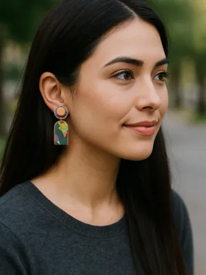 SWITCH 2 oldalas art deco fülbevaló