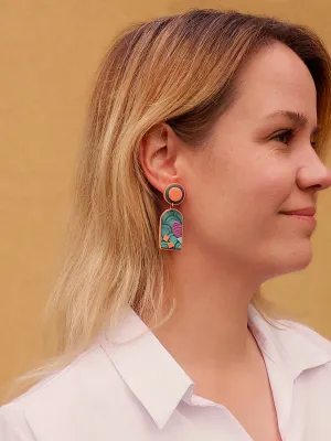 SWITCH 2 oldalas art deco fülbevaló