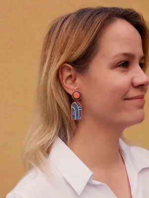 SWITCH 2 oldalas art deco fülbevaló