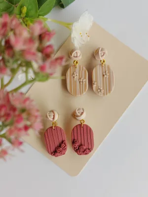 SWITCH 2 oldalas romantikus virágos fülbevaló