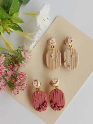 SWITCH 2 oldalas romantikus virágos fülbevaló