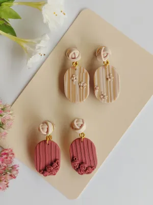 SWITCH 2 oldalas romantikus virágos fülbevaló