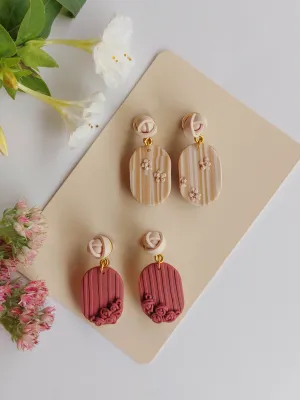 SWITCH 2 oldalas romantikus virágos fülbevaló