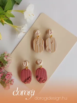 SWITCH 2 oldalas romantikus virágos fülbevaló