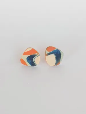 URBAN ECHO absztrakt mintás bedugós fülbevaló