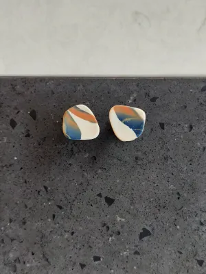 URBAN ECHO absztrakt mintás bedugós fülbevaló