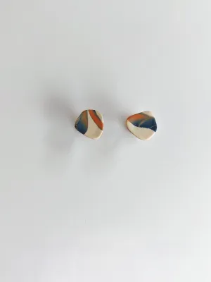 URBAN ECHO absztrakt mintás bedugós fülbevaló