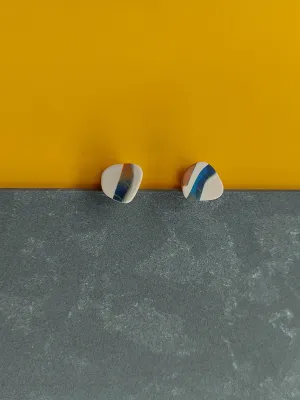 URBAN ECHO absztrakt mintás bedugós fülbevaló