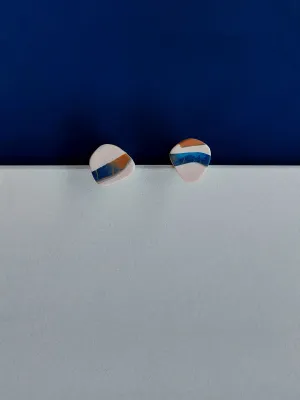 URBAN ECHO absztrakt mintás bedugós fülbevaló