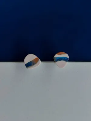 URBAN ECHO absztrakt mintás bedugós fülbevaló