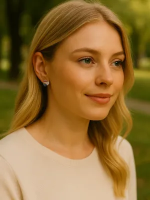 URBAN ECHO absztrakt mintás bedugós fülbevaló