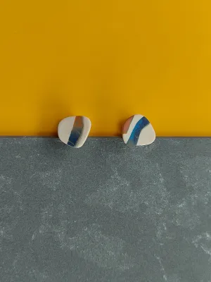 URBAN ECHO absztrakt mintás bedugós fülbevaló