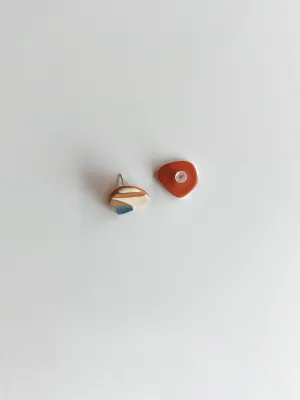 URBAN ECHO absztrakt mintás bedugós fülbevaló