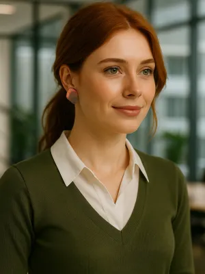 URBAN ECHO vörösréz zöldesszürke bedugós fülbevaló