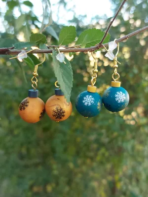 XMAS kék karácsonyi gömb