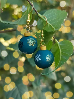 XMAS kék karácsonyi gömb