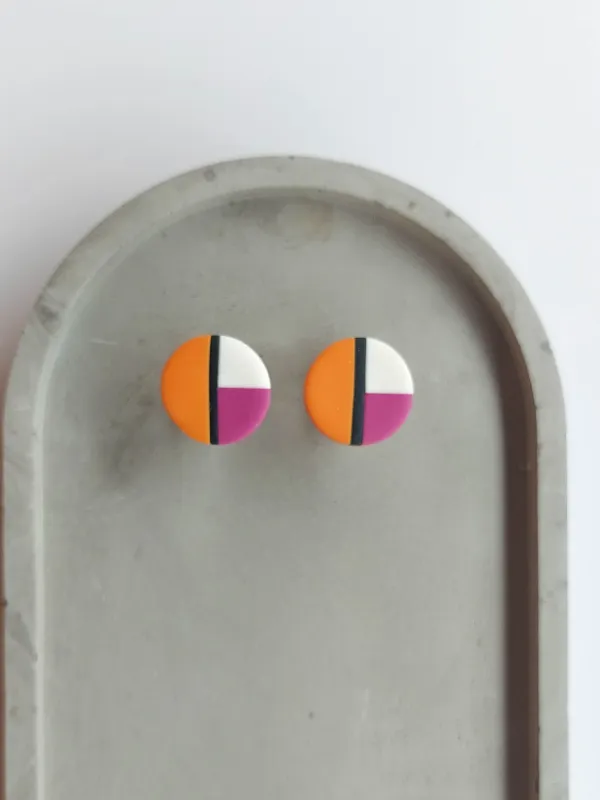 Termék DOTS geometrikus bedugós fülbevaló Kép