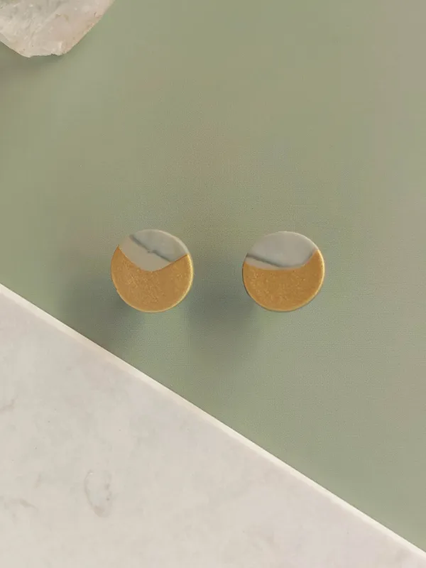 Termék DOTS  arany bedugós fülbevaló Kép