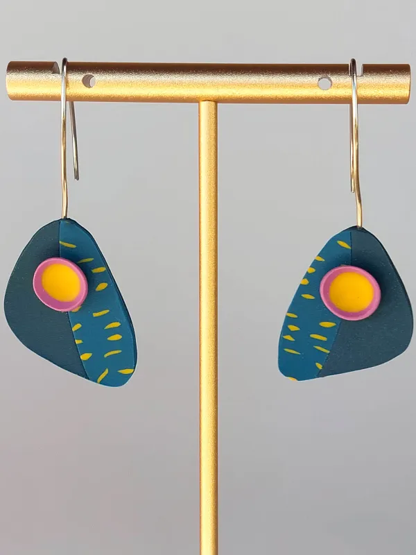 Termék OCELLE petrolkék fülbevaló Kép