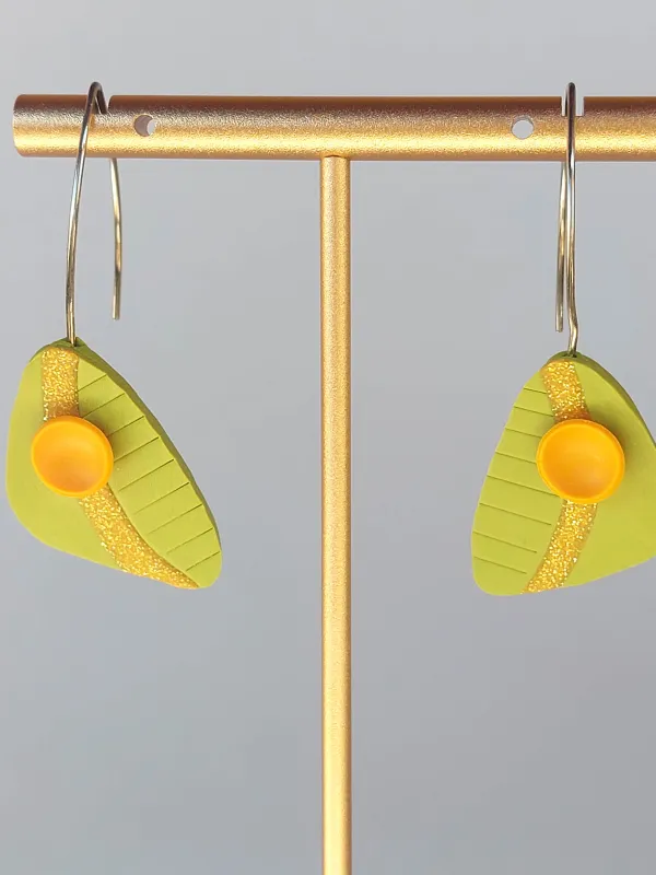 Termék OCELLE pisztáciazöld fülbevaló Kép