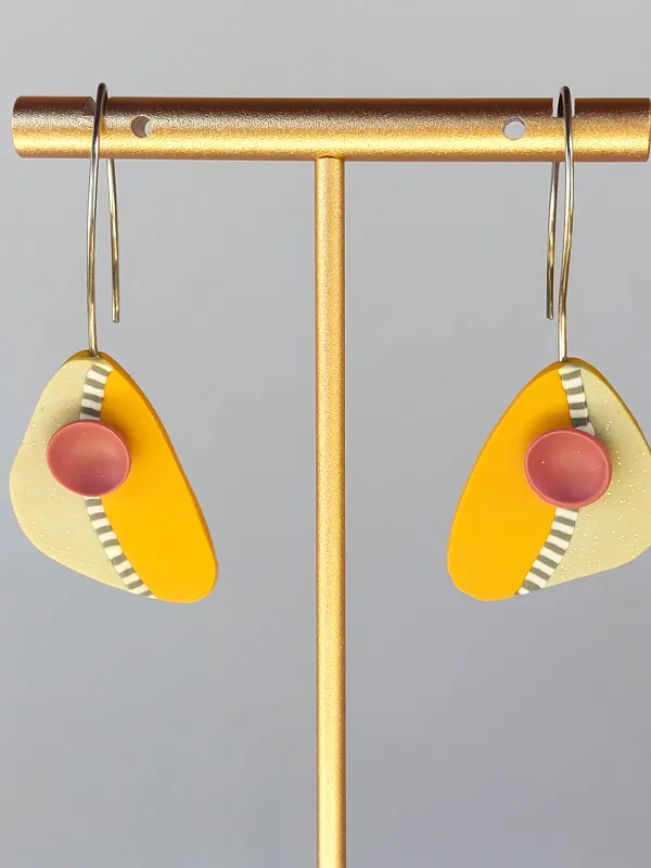 Termék OCELLE sárga fülbevaló Kép