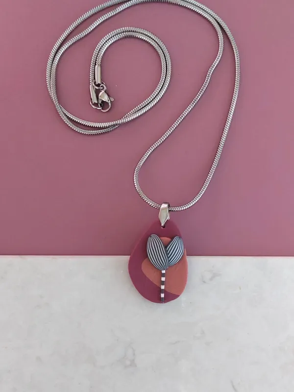 Termék PIXIE bordó nyaklánc Kép