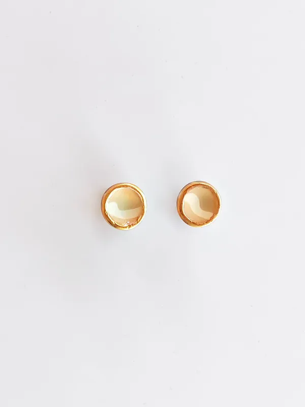 Termék STRATA sárga és arany bedugós fülbevaló Kép