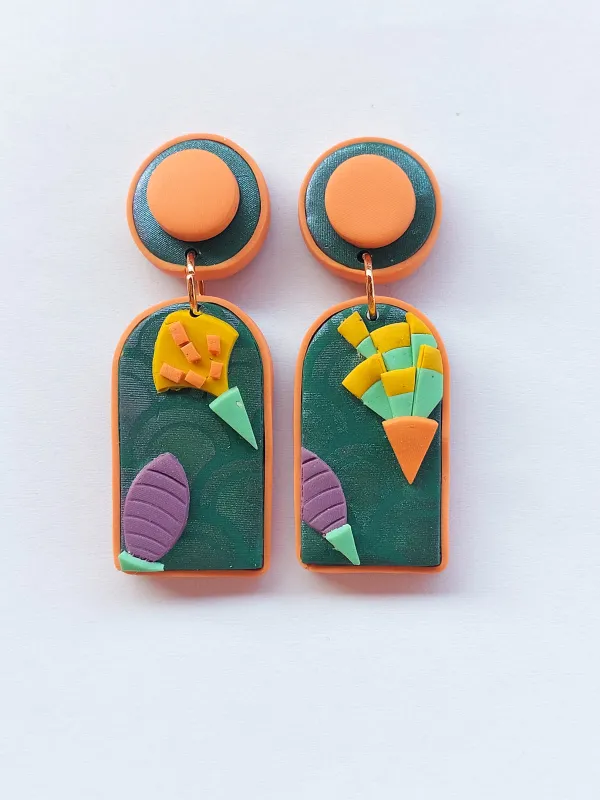 Termék SWITCH 2 oldalas art deco fülbevaló Kép