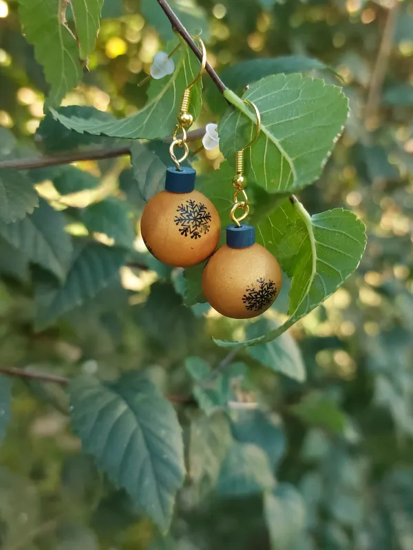 Termék XMAS arany karácsonyi gömb Kép