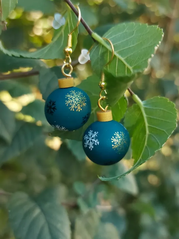 Termék XMAS kék karácsonyi gömb Kép