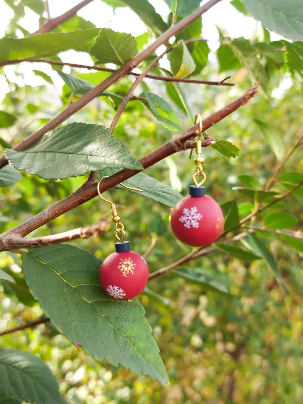Termék XMAS piros karácsonyi gömb Kép