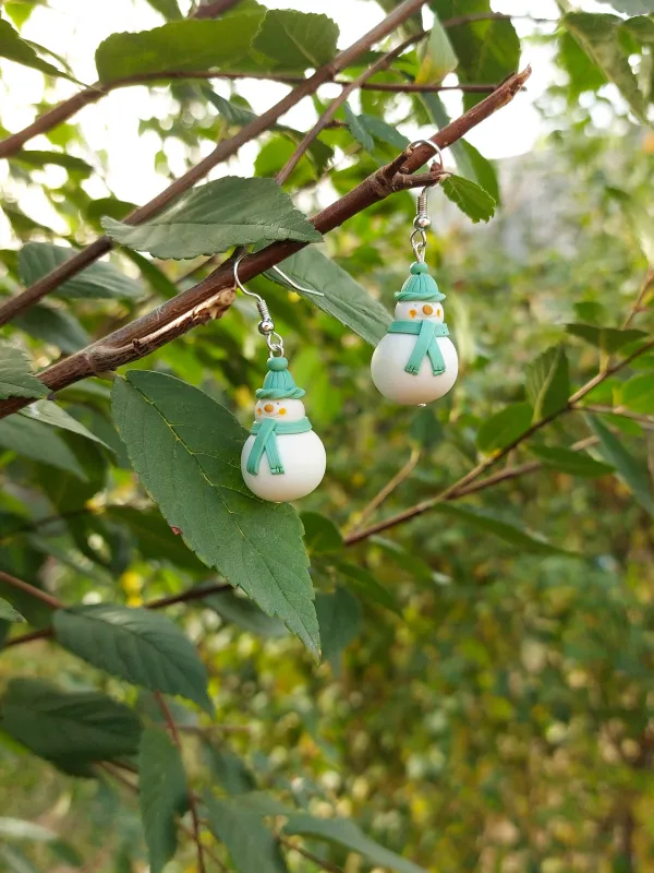 Termék XMAS menta sapkás hóember fülbevaló Kép